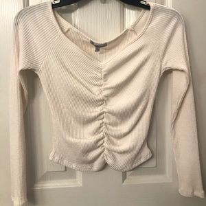 Charlotte Russe Long Sleeve cropped shirt
